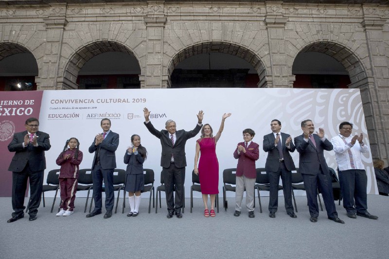 Acuden 26 estudiantes zacatecanos a la Convivencia Cultural 2019 con el Presidente Andrés Manuel López Obrador