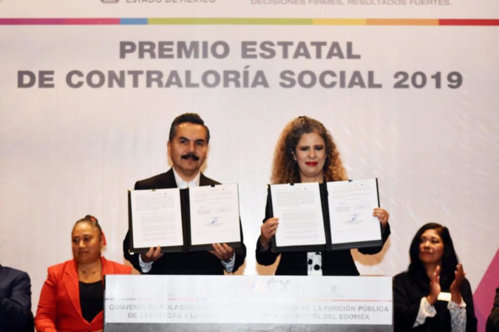 FIRMAN CONVENIO EN CONTRALORÍA SOCIAL GOBIERNOS DE ZACATECAS Y DEL ESTADO DE MÉXICO
