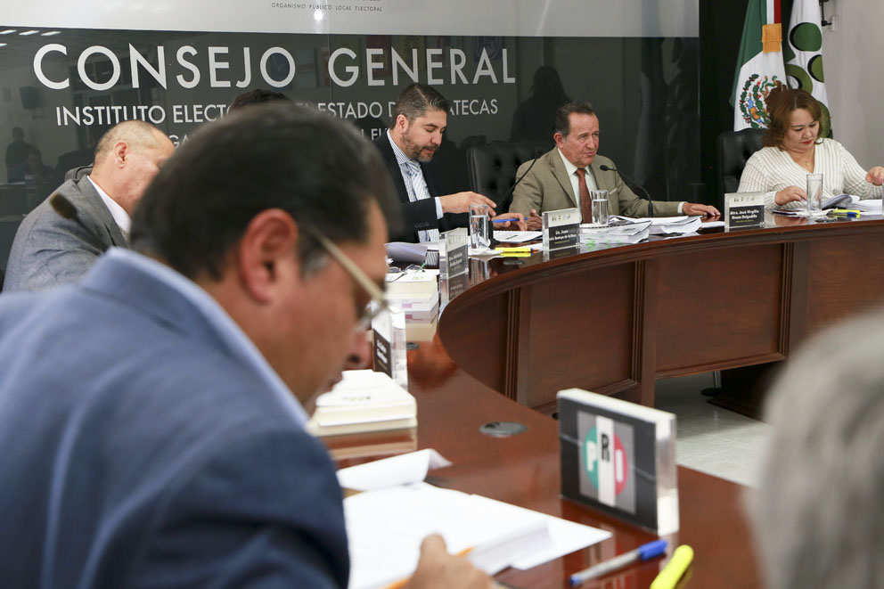 CONSEJERAS Y CONSEJEROS ELECTORALES RINDIERON INFORME ANUAL ANTE EL CONSEJO GENERAL DEL IEEZ