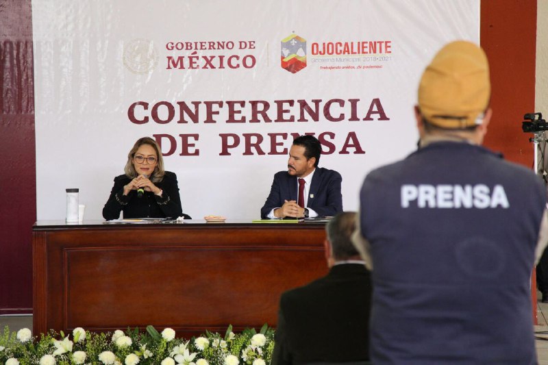Entrega Gobierno de México 135 millones de pesos en apoyos directos a la población de Ojocaliente: Verónica Díaz