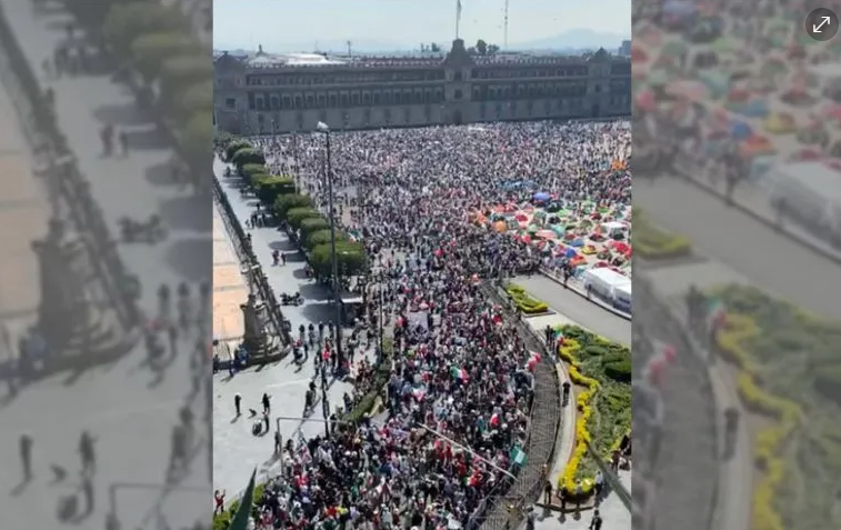 No coman ansias, dice AMLO tras nueva protesta de Frena