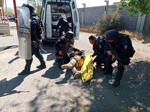 PC FRESNILLO INSTRUYE A POLICÍAS ESTATALES EN MATERIA DE RESPUESTA A CONTINGENCIAS