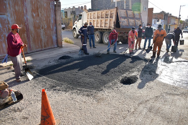 Interviene Ayuntamiento de Guadalupe, calles en colonia La Fe