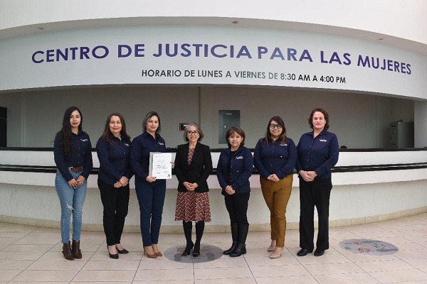 RE-CERTIFICAN CENTRO DE JUSTICIA PARA LAS MUJERES DE ZACATECAS