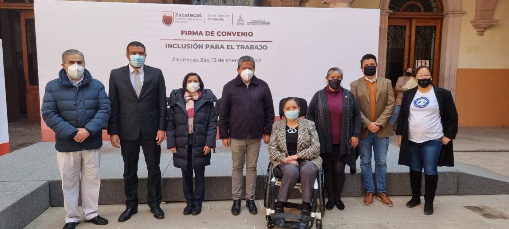 La CDHEZ y el Gobierno de Zacatecas firmaron convenio de “Capacitación de Personas con Discapacidad para la Inclusión en el Mercado Laboral”