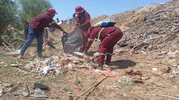 Levantan 11 toneladas de basura