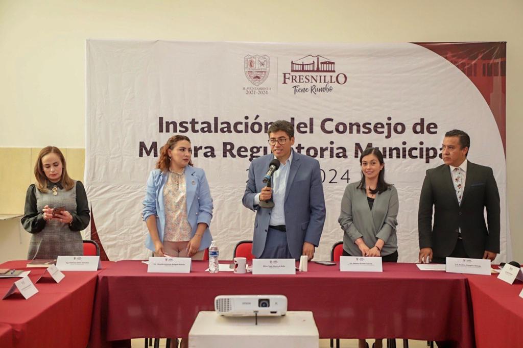 INSTAURAN EL CONSEJO DE MEJORA REGULATORIA EN FRESNILLO