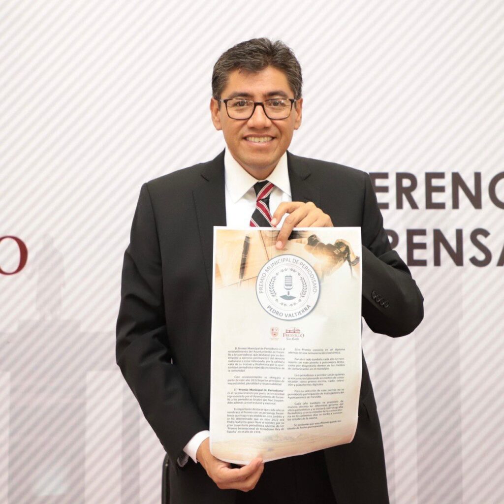 ANUNCIAN PREMIO MUNICIPAL DE PERIODISMO “PEDRO VALTIERRA”