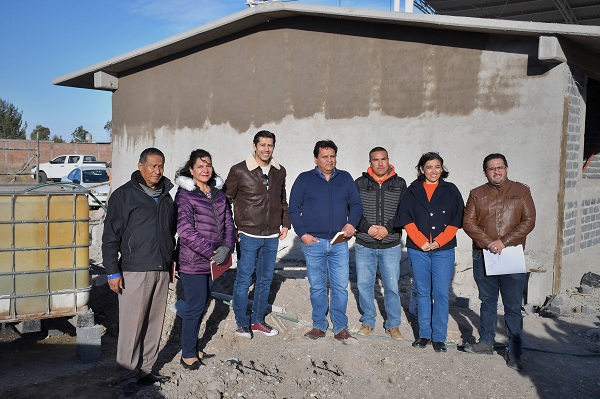 Supervisa Julio César Chávez construcción de aula en secundaria de Cieneguitas