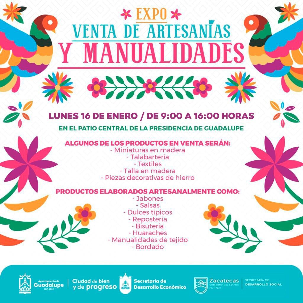 Anuncian primera Expo Venta de Manualidades y Artesanías del año