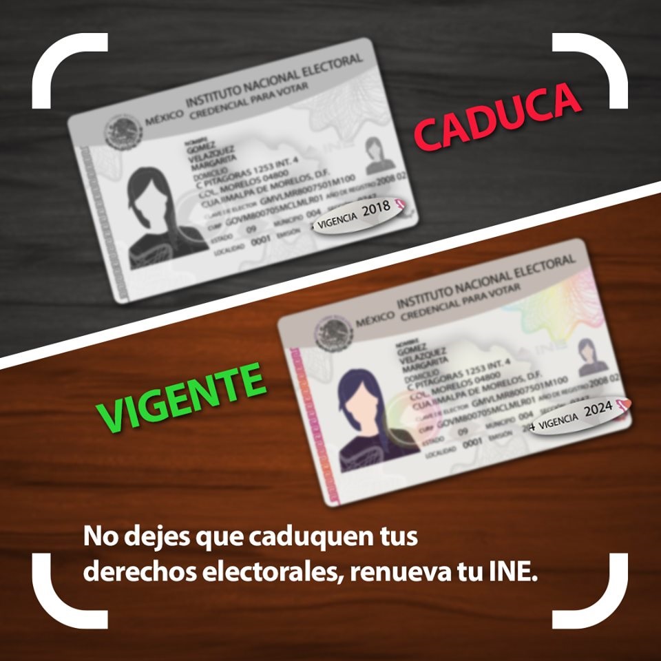 Invita INE Zacatecas a renovar las credenciales para votar con vigencia 2022; ya no sirven como identificación