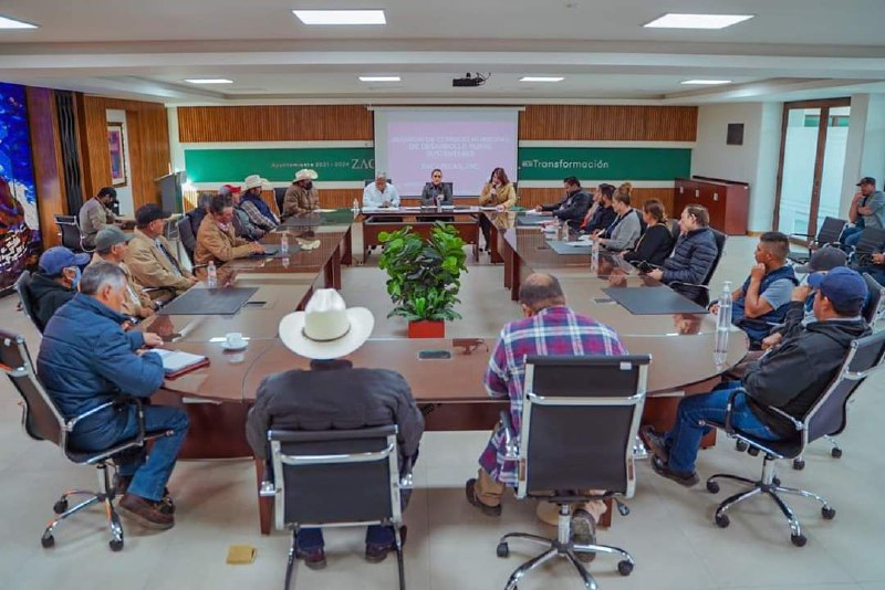 REALIZAN  SESIÓN DEL CONSEJO  MUNICIPAL DE DESARROLLO RURAL SUSTENTABLE DE ZACATECAS