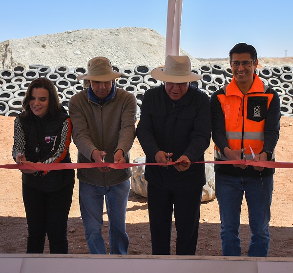 Entrega Gobernador de Zacatecas, David Monreal, nueva celda en relleno sanitario intermunicipal