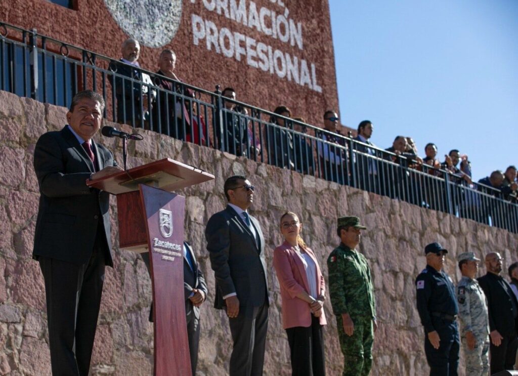 ENCABEZA GOBERNADOR DAVID MONREAL ÁVILA PRESENTACIÓN DEL GRUPO DE FUERZA DE REACCIÓN INMEDIATA ZACATECAS