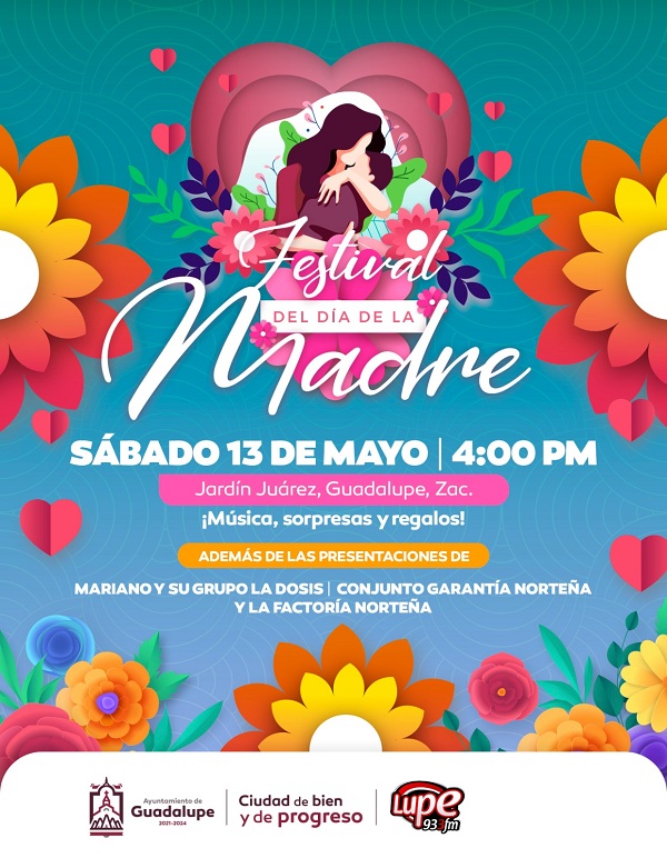 Todo listo para festejar a las madres guadalupenses