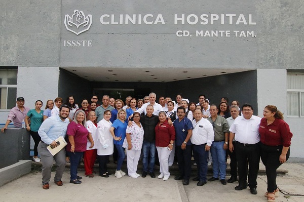 Recorre titular del Issste unidades médicas de Tamaulipas