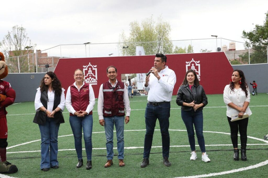 Entregan Gobierno de Zacatecas y Municipio de Guadalupe rehabilitación del Centro Deportivo Villas del Monasterio