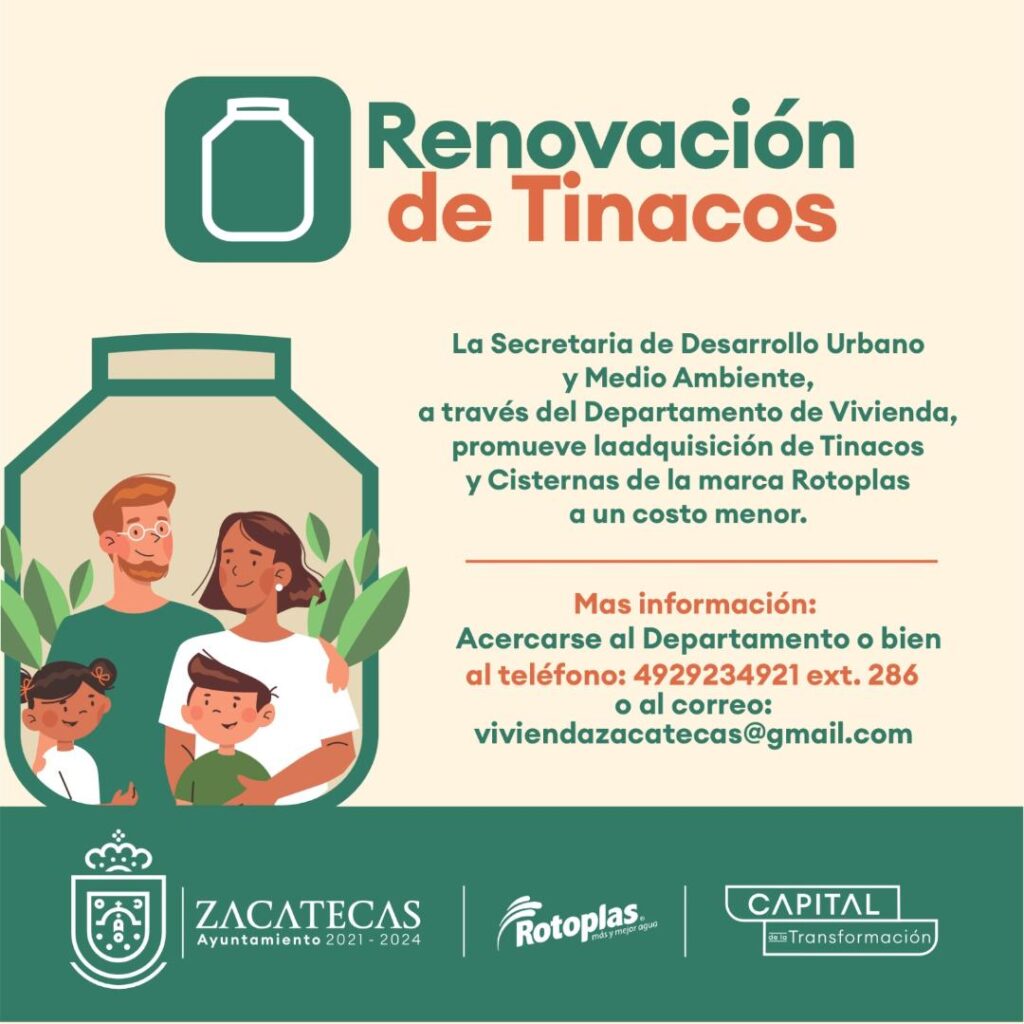 BENEFICIAN A LA POBLACIÓN DE LA CAPITAL CON EL PROGRAMA MUNICIPAL PARA LA RENOVACIÓN DE TINACOS