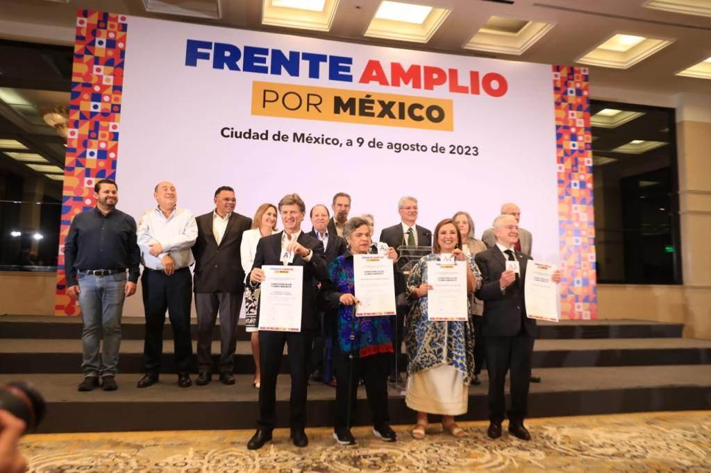 INICIA SEGUNDA ETAPA DEL PROCESO INTERNO DEL FRENTE AMPLIO POR MÉXICO CON CUATRO CONTENDIENTES