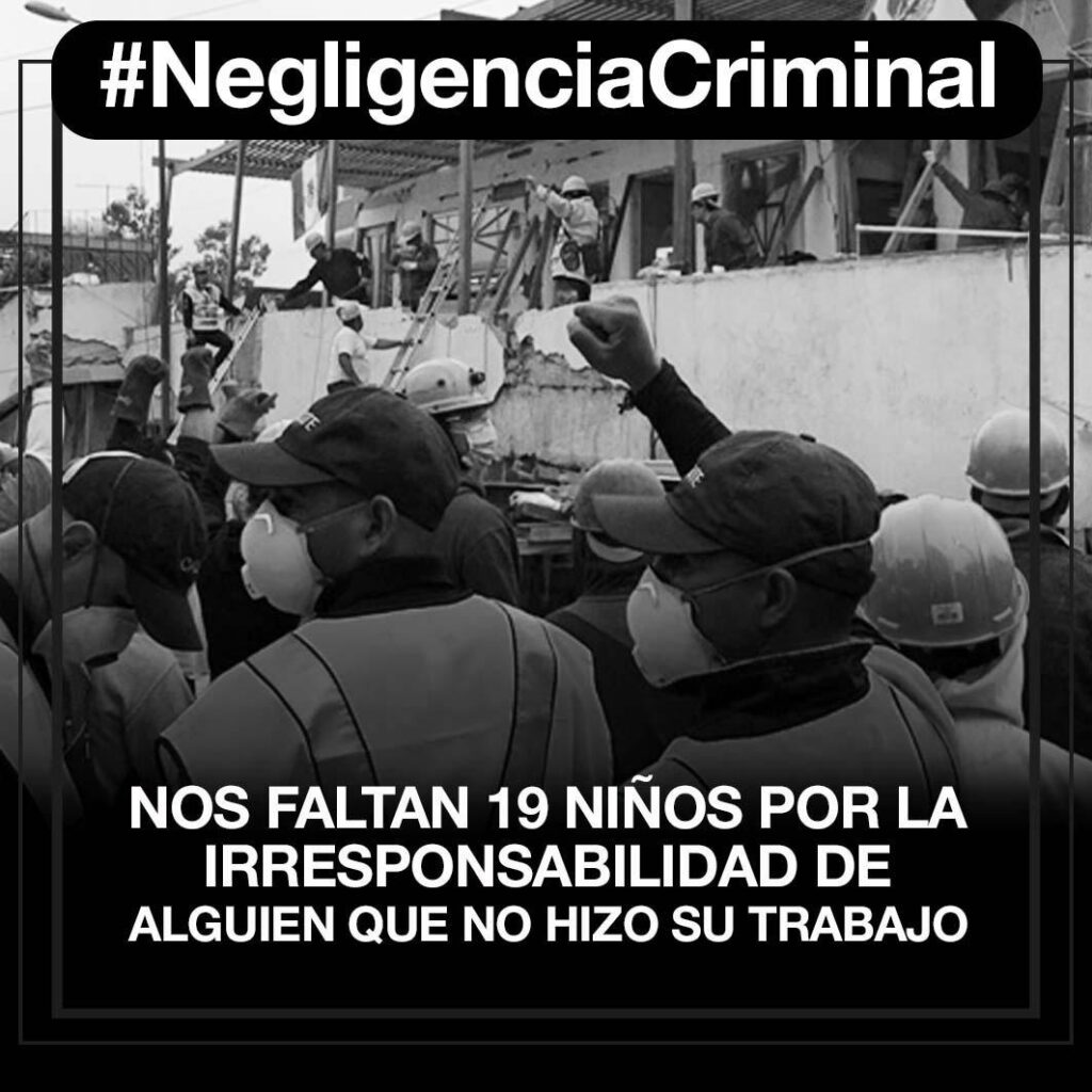 DENUNCIA PRI “NEGLIGENCIA CRIMINAL” DE CLAUDIA SHEINBAUM EN DERRUMBE DEL COLEGIO RÉBSAMEN