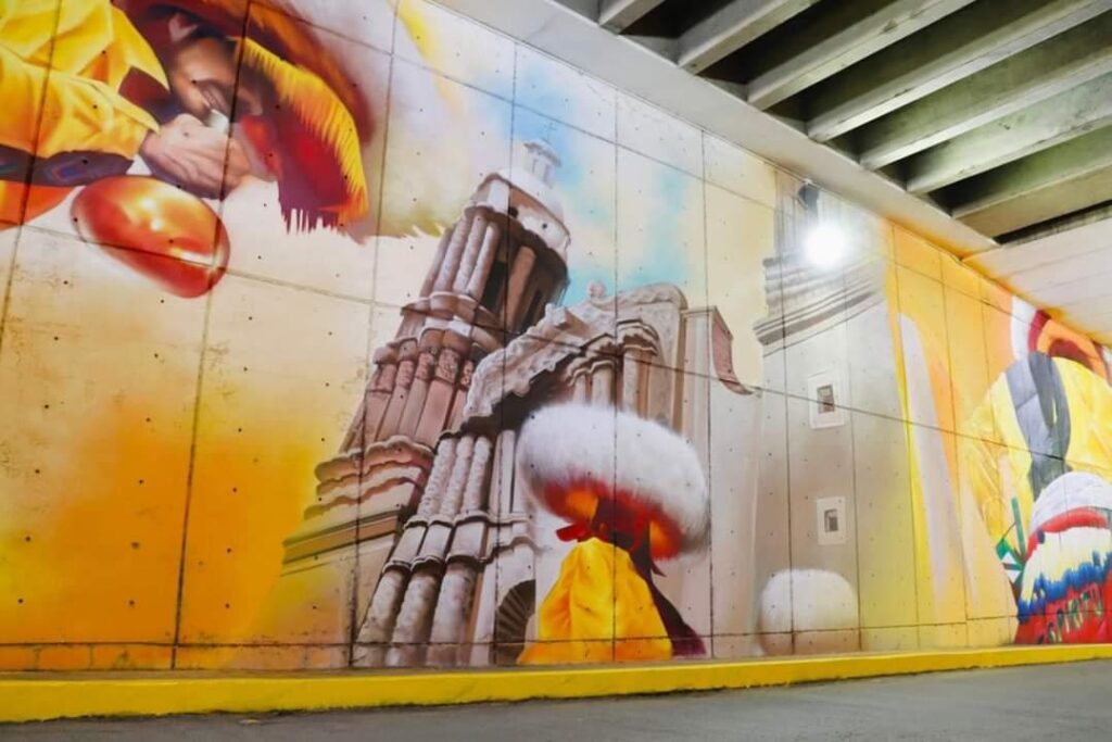 PRESENTA JORGE MIRANDA NUEVO MURAL QUE MEJORA LA IMAGEN URBANA DEL MUNICIPIO