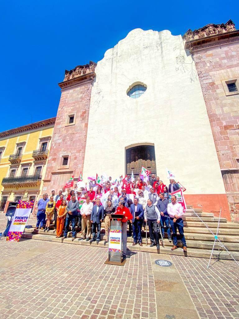 CON EL PAN, PRD Y PRI ARRANCA EL FRENTE AMPLIO EL RESPALDO DE ZACATECAS A XÓCHITL GÁLVEZ