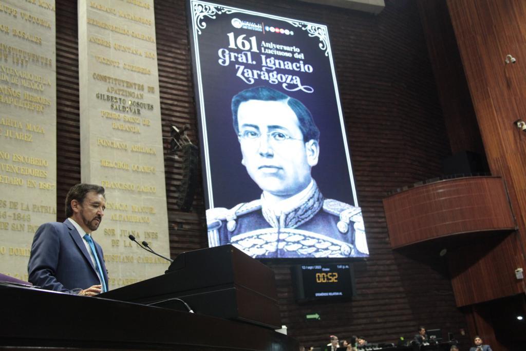 DIPUTADO FEDERAL, MIGUEL TORRES, PARTICIPA EN ANIVERSARIO LUCTUOSO DEL GENERAL IGNACIO ZARAGOZA