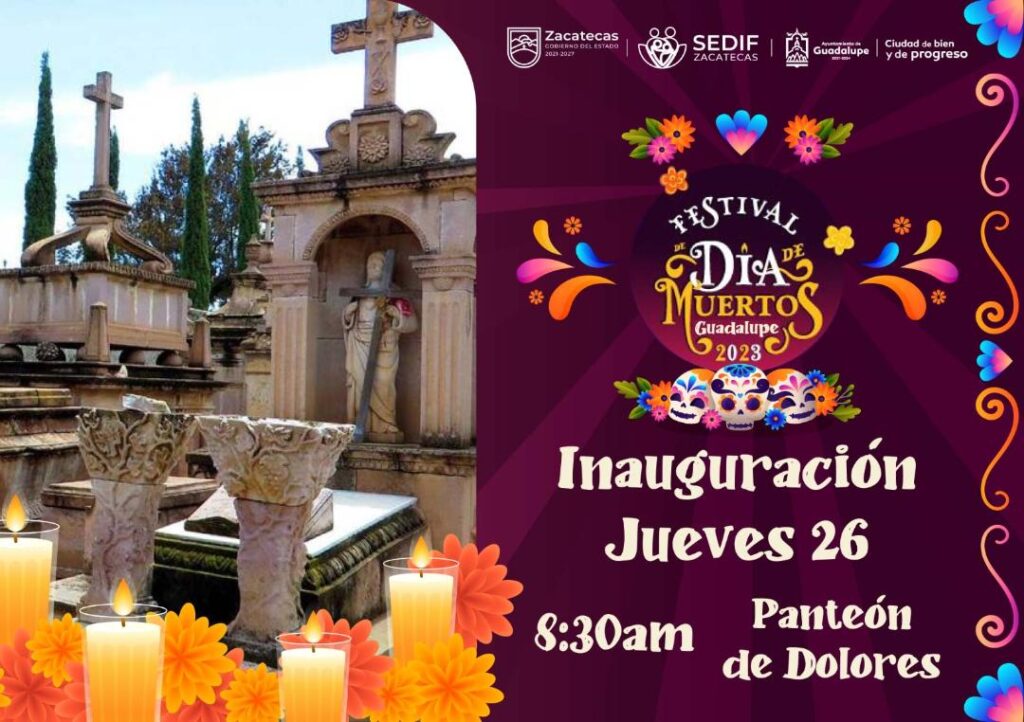 Listo el Festival del Día de Muertos de Guadalupe 2023