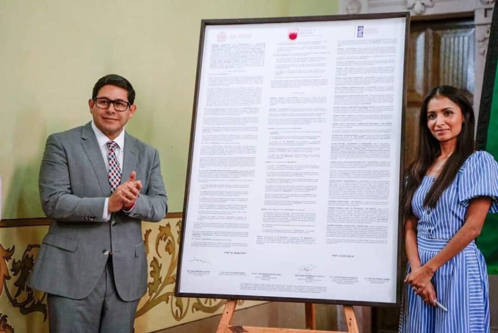 REALIZAN FIRMA DE CONVENIO ENTRE EL AYUNTAMIENTO DE ZACATECAS Y LA ESCUELA ESTATAL DE CONSERVACIÓN Y RESTAURACIÓN “REFUGIO REYES”