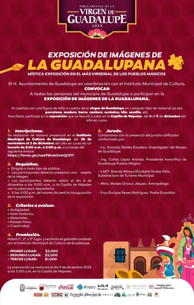 Convocan a exposición de imágenes de la guadalupana