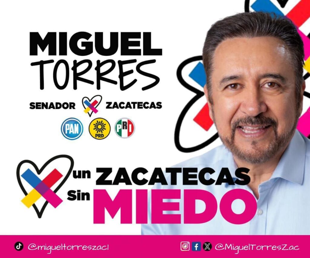 PIDE MIGUEL TORRES A ELECTORADO ZACATECANO DERRUMBAR EL PLAN C PARA CONTAR CON UN CONGRESO DE LA UNIÓN AUTÓNOMO