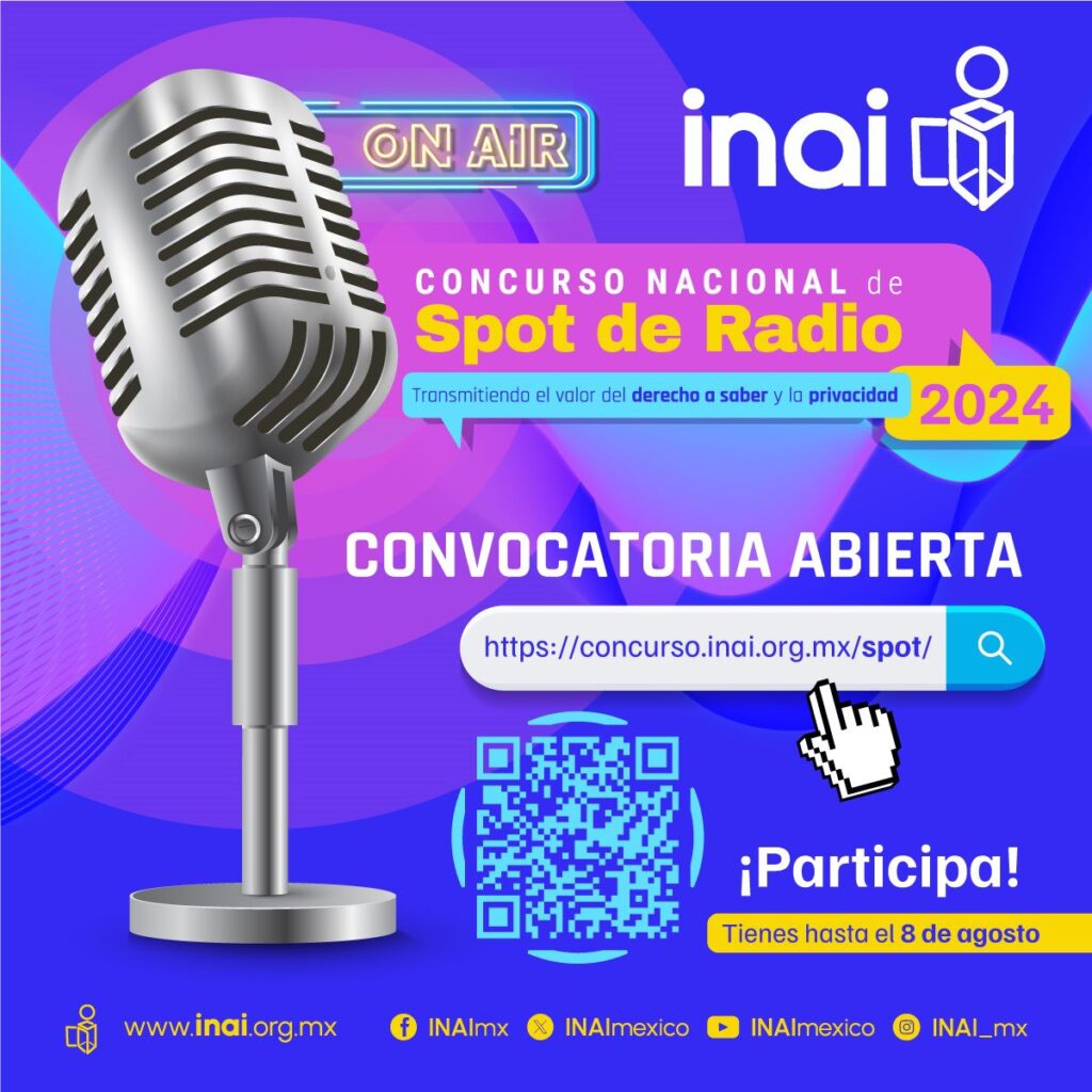 LANZA INAI CONVOCATORIA DE SPOT DE RADIO 2024