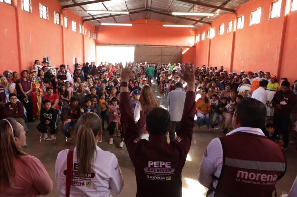 Familias de Zóquite, Santa Mónica, El Bordo y La Cocinera, están con Pepe Saldívar