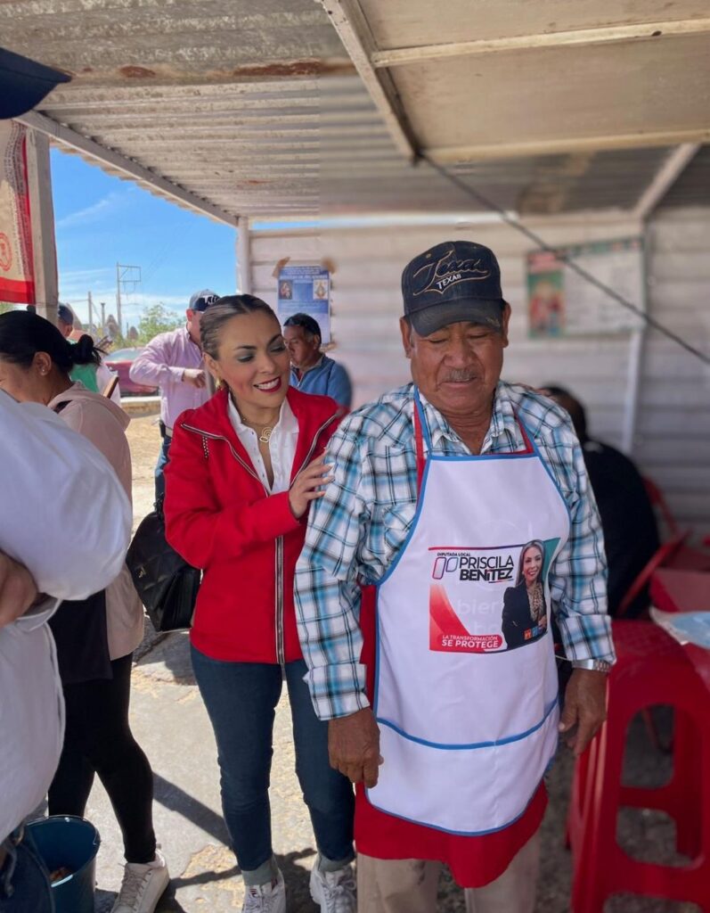 Priscila Benítez Sánchez continúa con recorridos por las calles de los municipios, comunidades y fraccionamientos del Cuarto Distrito Local