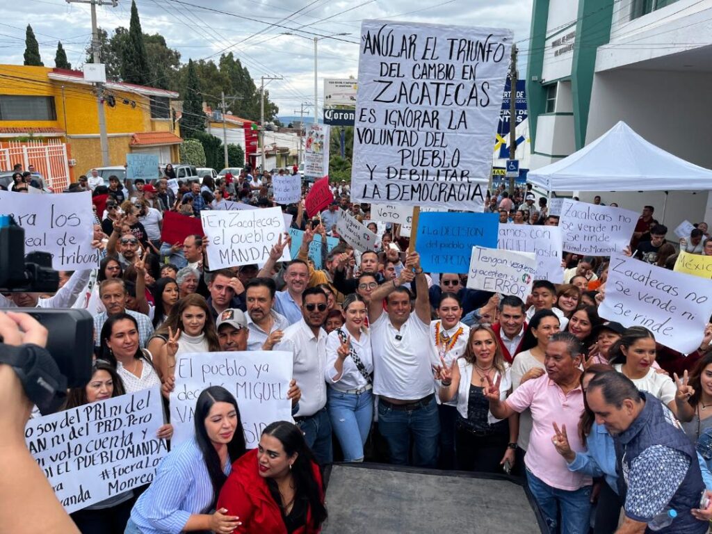 LA VICTORIA DEL PUEBLO ZACATECANO NO SERÁ ROBADA; NUESTRO TRIUNFO ES EL TRIUNFO DE LA GENTE: MIGUEL VARELA