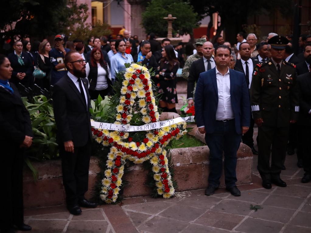 HONRA MIGUEL VARELA LA CONSUMACIÓN DE LA INDEPENDENCIA DE MÉXICO EN ACTO CÍVICO