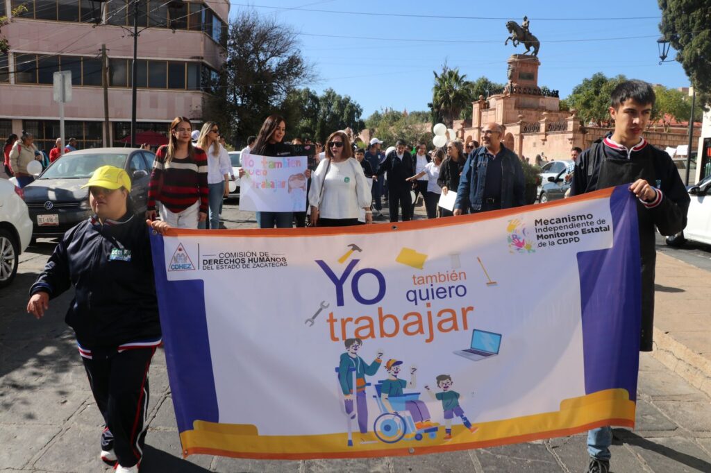 La CDHEZ encabezó la Marcha denominada “Yo también quiero trabajar”