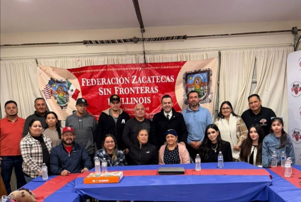 ULISES MEJÍA HARO SE REÚNE CON ZACATECANOS RESIDENTES EN EL EXTERIOR