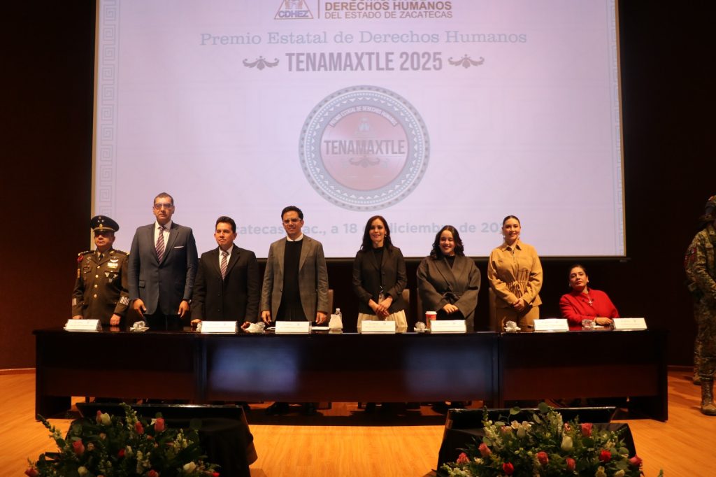 Premio Tenamaxtle 2025 reconoce la defensa de la dignidad humana en Zacatecas