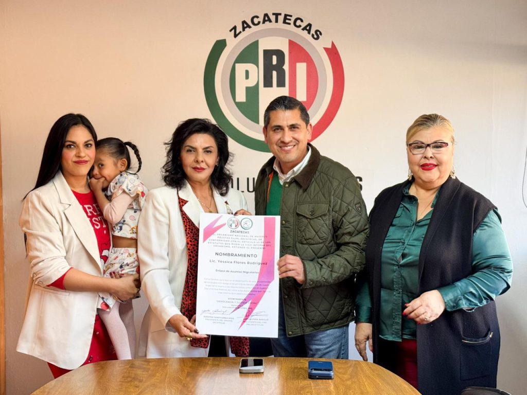 NOMBRA CARLOS PEÑA A ENLACE DEL ONMPRI CON MIGRANTES ZACATECANOS