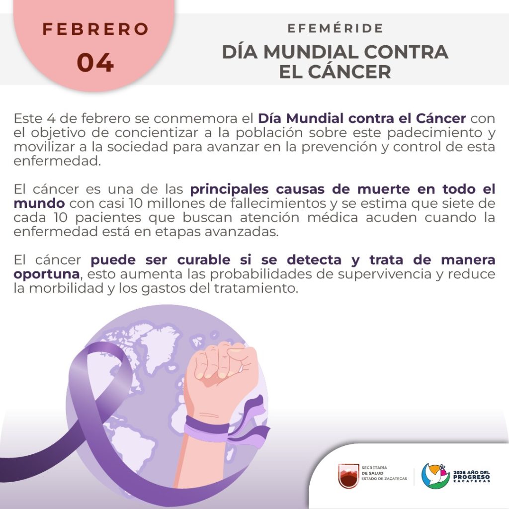 Hoy 4 de febrero, Día Mundial de Lucha Contra el Cáncer