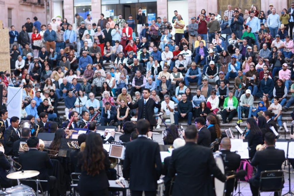 REAFIRMA ZACATECAS SU VOCACIÓN CULTURAL CON EL REGRESO DE LA MÚSICA A LA PLAZUELA GOITIA