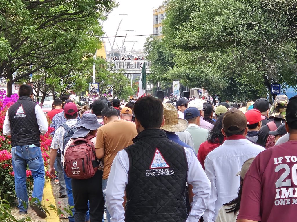 Sin incidentes concluye marcha de diversos sectores sociales en Zacatecas