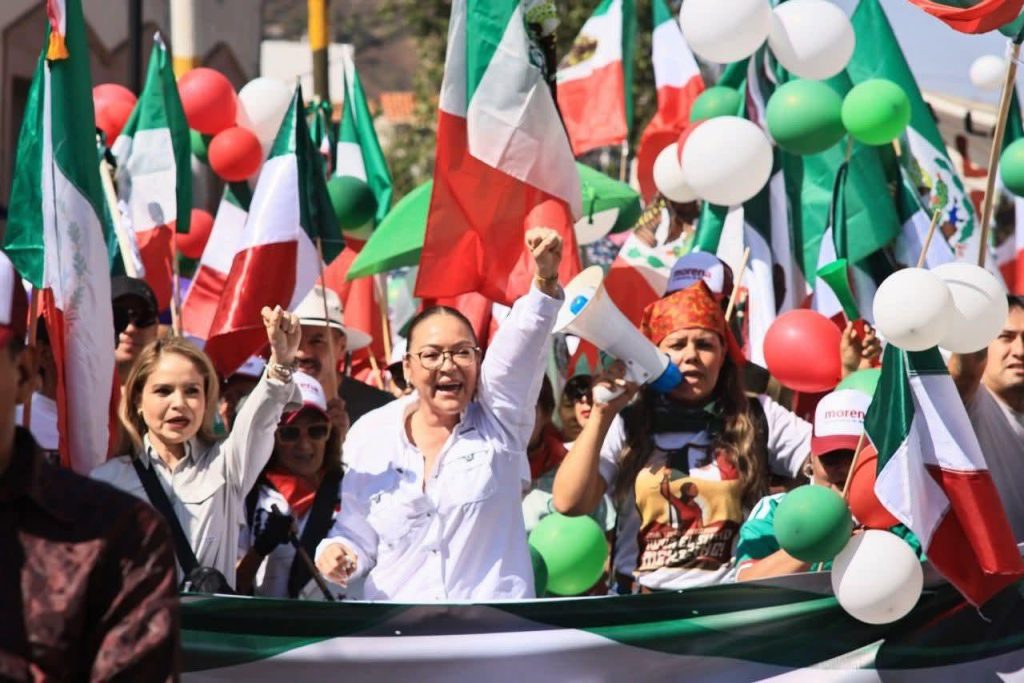 Vero Díaz encabeza movilización en Zacatecas para respaldar a la Presidenta Claudia Sheinbaum y defensora la soberanía nacional