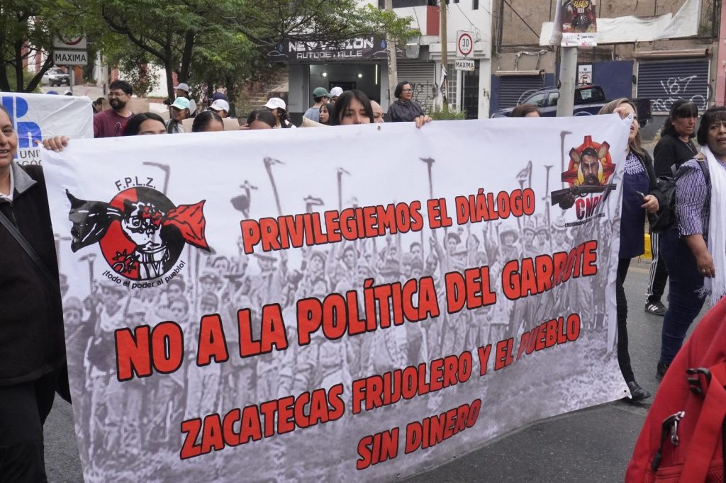 FPLZ, PRESENTE EN LA MARCHA PARA APOYAR A FRIJOLEROS Y EN CONTRA DE LA VIOLENCIA  Y BRUTALIDAD POLICIACA